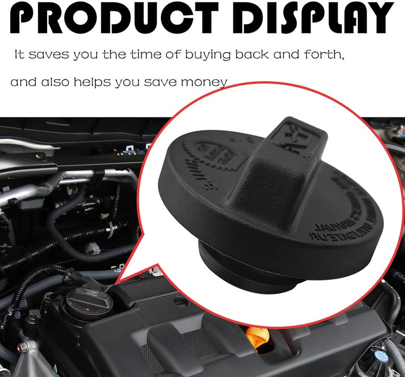 GolTHd Engine Oil Filler Cap, Compatible With 2003-2018 Acur MDX, 2002-2011 Honda CRV, 2003-2019 Civic Pilot Accord CR-V, 2015-2019 Fit, 2004-2014 Acur TL, 2004-2019 Odyssey, 15610-P5G-000 - Image 5